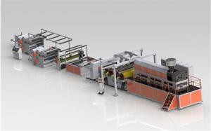 China EVA/POE solar film extrusion line High transmittance EVA/POE film extruder Low yellowing EVA solar film production line factory