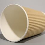 12OZ / 16OZ Disposable Paper Cup With Snap On Lid Custom Printed Paper Coffee