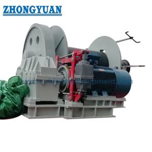 China 5-800KN Single Drum Electric Mooring Winch with Warping Head Ship Deck Equipment factory