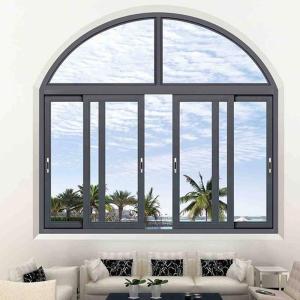China Commercial Aluminum Horizontal Sliding Windows Soundproof Heat Insulation factory