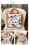 Winnie The Pooh Rubber Stamp Shopping Bag Kiki Titi Cartoon Shoulder Canvas