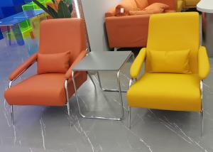 China Living Room Nordic Lounge Chair Orange Single Sleeper Sofa factory