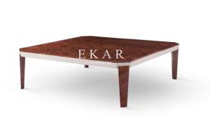 China Square Simple Design Wooden Modern Coffee Table W006H1L factory