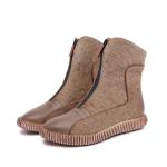 S210 Simple fashion all-match boots Mori leather mid-tube women's boots