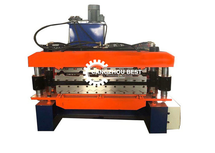 PPGI Corrugated Mental Roofing Sheet Roll Forming Machine With High Speed