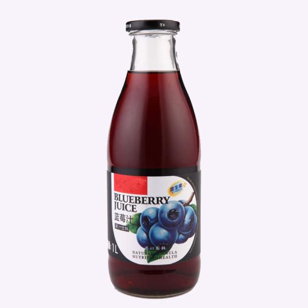 Heathy Fruit Flavored Drink Mango Juice 290ml Glass Bottle Filling With Basil