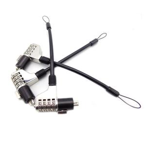 China Black Steel Cable Locks Plastic Coated Retractable Spring Coiled Steel Rope Cable factory