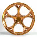 Customized forged wheels with Brushed rose gold suitable for Afa Romeo Giulia