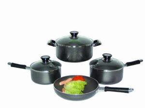 China ALUMINIUM PAINTED NON-STICK COVERED COOKWARE 7PCS SET factory