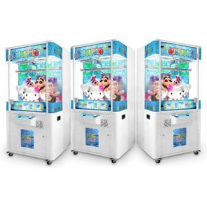 Metal Frame Cut String Vending Game Machine / Toy Catcher Machine