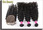 Hot Beauty Brazilian Vrigin Human Hair Extensions Deep Wave , Natural Black