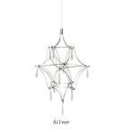 Modern Crystal Ceiling Chandelier Lighting Stainless Steel Fireflies Pendant