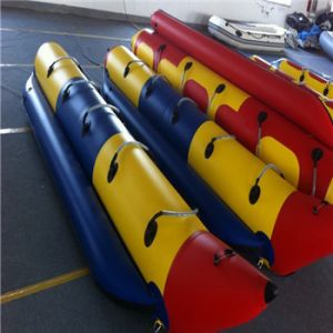 China Durable 0.9mm PVC Material Inflatable Water Banana Boat on sale