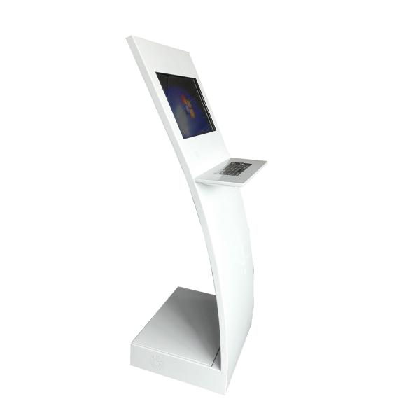 21.5" Touch Screen Kiosk with keyboard for Internet access in Museum/library/shopping store. S881