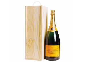China Rectangle Fashional Solid Pine Wooden Storage Box Unfinished With Wine Holder factory