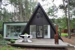 Prefab House Kits , Modern Light Steel Frame Bungalow，Holiday resort triangle