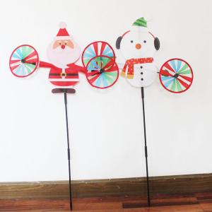 China Christmas Windmill Santa and Snowman factory