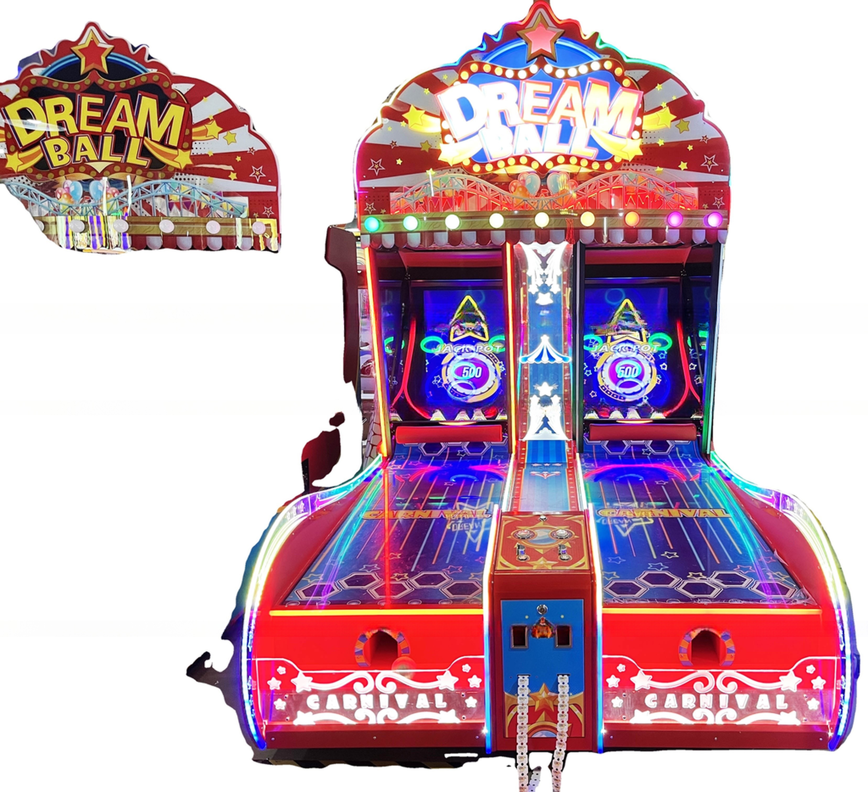 China Professional Rolling Ball Arcade Machine Coin Operated Double Players factory