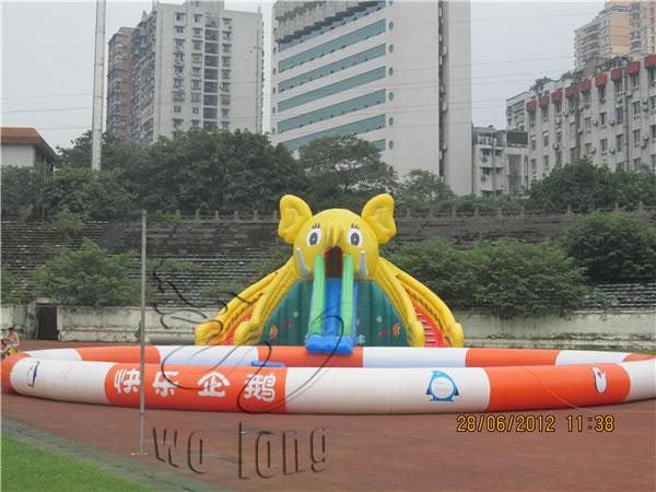 hot giant custom elepant inflatable water park