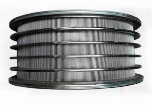 China Anti Corrosion 600mm Length 0.2mm Slot Wedge Wire Strainer , Perforated Filter Tube factory