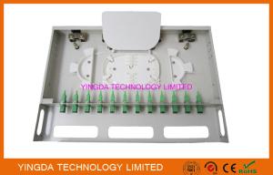 China 12 Ports Fiber Optic Patch Panel Rack Mount Fiber Patch Panel ODF SC Couplers And Pigtails factory