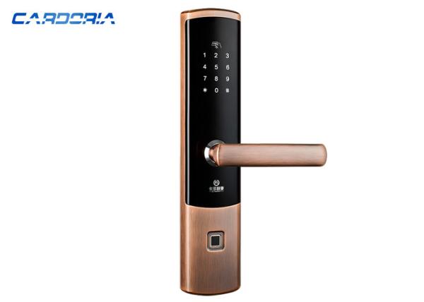 Zinc Alloy Bluetooth Fingerprint Door Lock Four Color Optional CE FCC ROHS