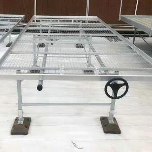China Diy Commercial Greenhouse Rolling Benches Galvanized Steel Mesh For Orchid Nursery Flowers Irrigation factory