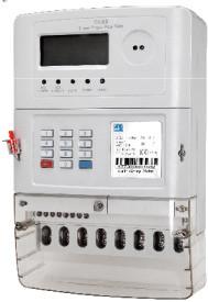 China Ultrasonic Welded STS Prepaid Meters , 3 Phase 3 Element 4 Quadrant Electric Meter factory