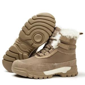 China Mid-Cut Suede Leather Wool Lined Insulated 6KV Safety Work Boots factory