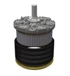Gearbox Pmsm Motor Configured electric Hvls Ceiling Fans