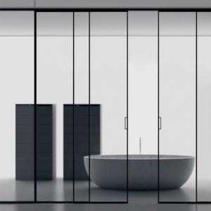 China Customizable Modern Glass Partition Walls 5 - 12mm Thickness Environmentally Friendly factory