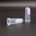 transparent color silicone food grade baby finger toothbrush Oral cleaning