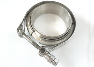 China Quick Release V Band Clamp , Stainless Steel Car Exhaust Pipe Parts factory