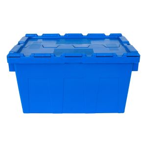 Heavy Duty Logistic Nestable Stackable Plastic Storage Moving Boxes with Folding