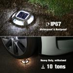 Blue/Cold White Solar Dock Light 20 Lumens Brightness Screw Installation High