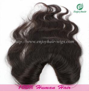 China U-part Lace top closure 4''x4''brazilian virgin hair natural color 10''-24''L factory