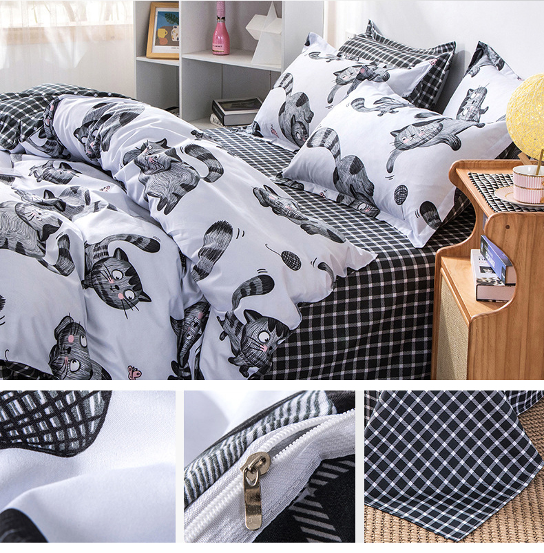 100% Cotton Air-permeable Plant Pattern Juego De Sabanas De Algodon Customized Comforter