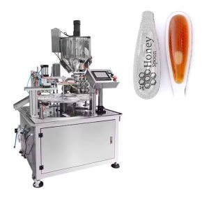 China Automatic High Speed 7g 10g 15g Honey Spoon Filling Machine with PLC Control factory