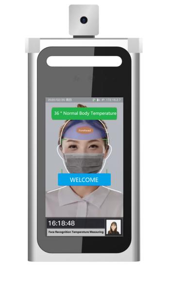 China 1920×1080 IP67 7" Face Recognition Temperature Monitor factory