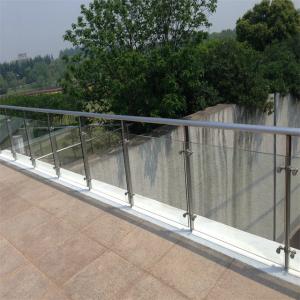 China AS/NZS2208 1996 Certified U Channel Base Tempered Glass Railings for Outdoor Projects factory