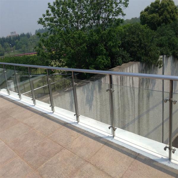 AS/NZS2208 1996 Certified U Channel Base Tempered Glass Railings for Outdoor