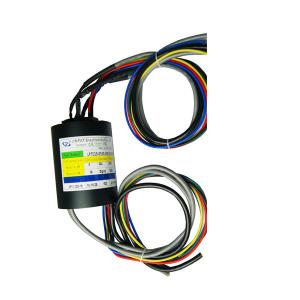China Compact Size Through Hole Slip Ring 5 Circuits Ethernet factory
