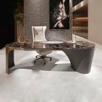 Frosted 900mm Office Table And Chair Combo 2m Executive Director Table