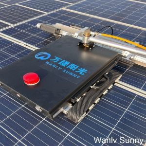 China 150m Remote Control Hands-Free Maintenance Solar Panel Cleaning Robots with Panels on sale