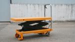 Hand Scissor Lift Table Trolley , 150kg Pallet Hydraulic Lift Table hydraulic