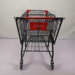 Customizable 125L Grocery Shopping Trolley Q195 Steel Large Shopping Cart
