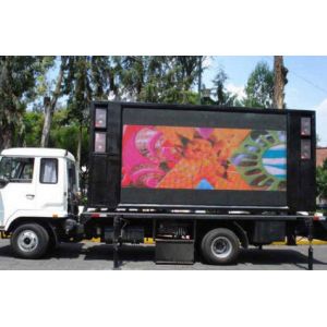 Mobile Mounted LED Video Display Panels , P6 LED Mobile Billboard RGB 3 In 1