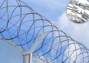 China Defensive Barrier Constantine Wire CBT60 CBT65 Concertina Coil Fencing factory