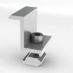 Aluminum 6005 Photovoltaic Mounting Solar Panel Mid End Clamps
