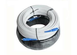 China G657a Ftth Drop Fiber Optic Cable / OD7.3mm 2Core Flat Drop Fiber Cable factory